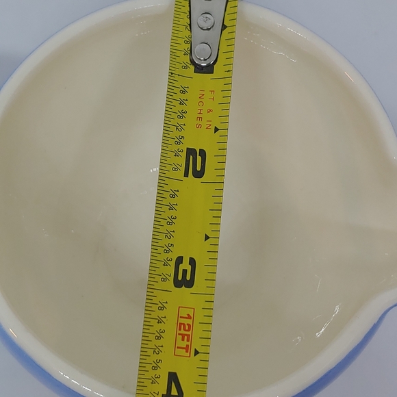 Harker Pottery White Rose Carv-Kraft Creamer and Sugar Bowls Powder Blue Vintage - Picture 12 of 16